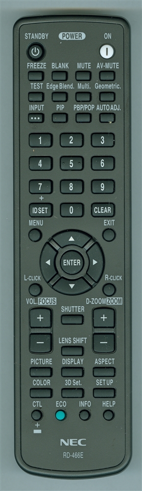 NEC 7N901081 RD-466E Genuine OEM original Remote