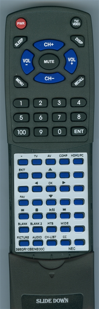 NEC 398GR10BENE00C replacement Redi Remote