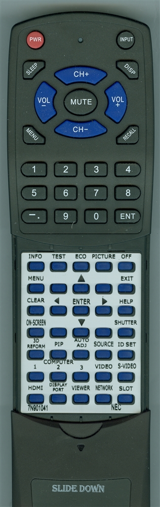 NEC 7N901041 RD-465E replacement Redi Remote
