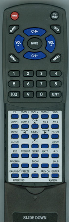 NUVISION NVU55FX10LS replacement Redi Remote