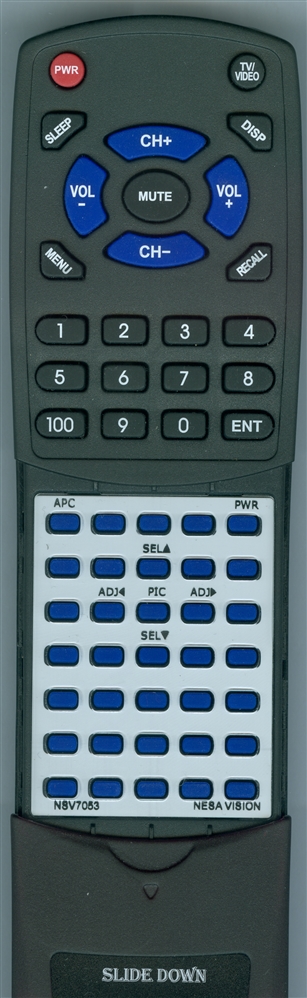 NESA VISION NSV7053 replacement Redi Remote
