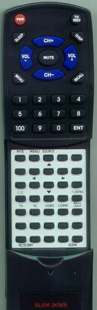 OLEVIA RC-LTE GREY RCLTE replacement Redi Remote