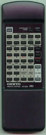 ONKYO 24140295Y RC-295S Genuine OEM original Remote