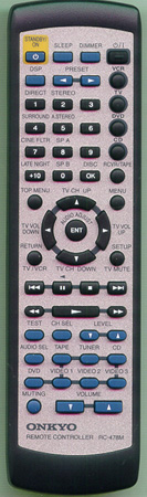 ONKYO 24140478 RC478M Genuine  OEM original Remote