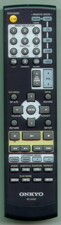 ONKYO 24140646 RC646S Genuine  OEM original Remote