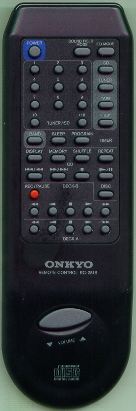ONKYO 918070102 RC281S Refurbished Genuine OEM Original Remote