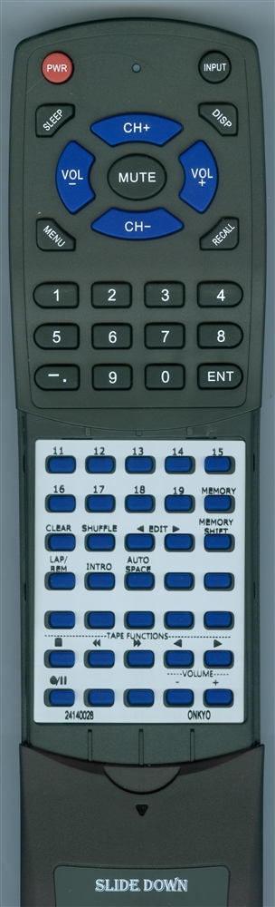 ONKYO 24140028 RC122C replacement Redi Remote
