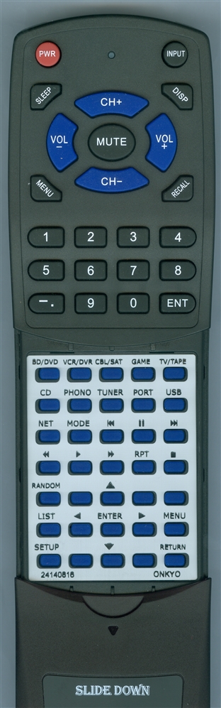 ONKYO 24140816 RC-816S replacement Redi Remote