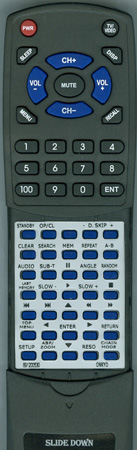 ONKYO 8912-00530 RC655DV replacement Redi Remote