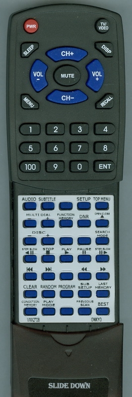 ONKYO VXX2708 RC-416DV replacement Redi Remote