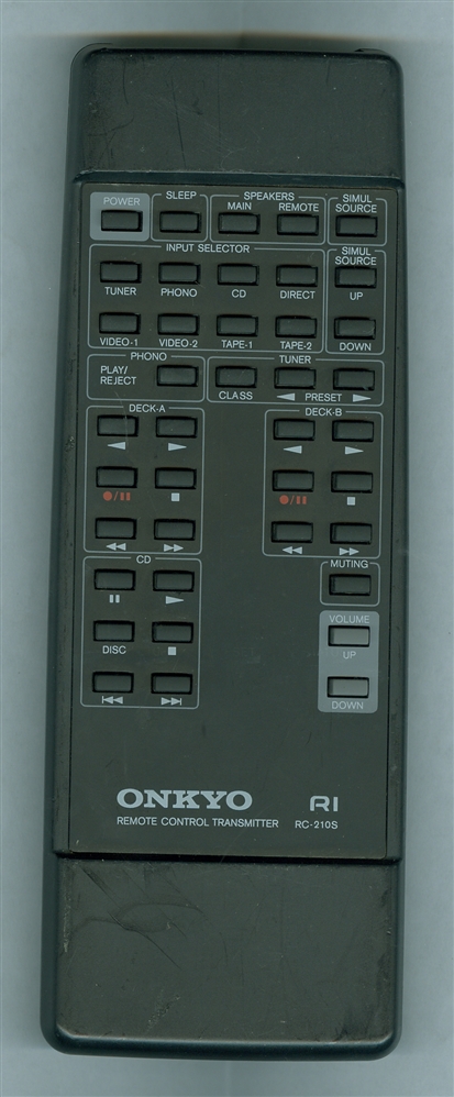 ONKYO 24140210 RC-210S Genuine OEM original Remote