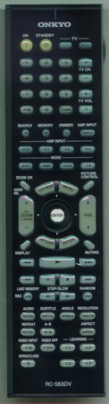 ONKYO 24140563 RC-563DV Genuine OEM original Remote