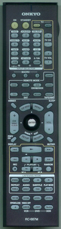 ONKYO 24140687 RC-687M Genuine OEM original Remote