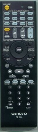 ONKYO 24140736 RC-736M Genuine OEM original Remote