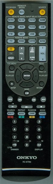 ONKYO 24140879 RC-879M Genuine OEM original Remote