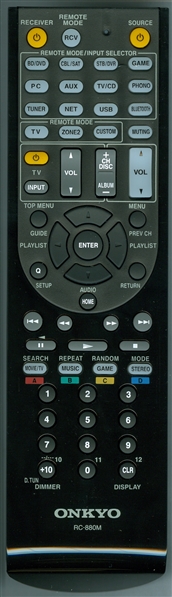 ONKYO 24140880 RC-880M Genuine OEM original Remote