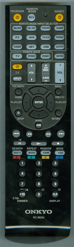 ONKYO 24140882 RC-882M Genuine OEM original Remote