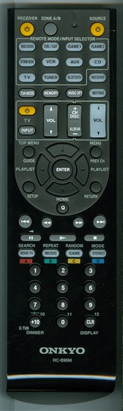 ONKYO 24140896 RC-896M Genuine OEM original Remote