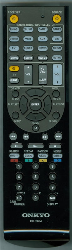 ONKYO 24140897 RC-897M Genuine OEM original Remote