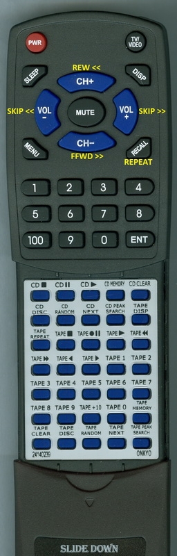 ONKYO 24140239 RC-239C replacement Redi Remote