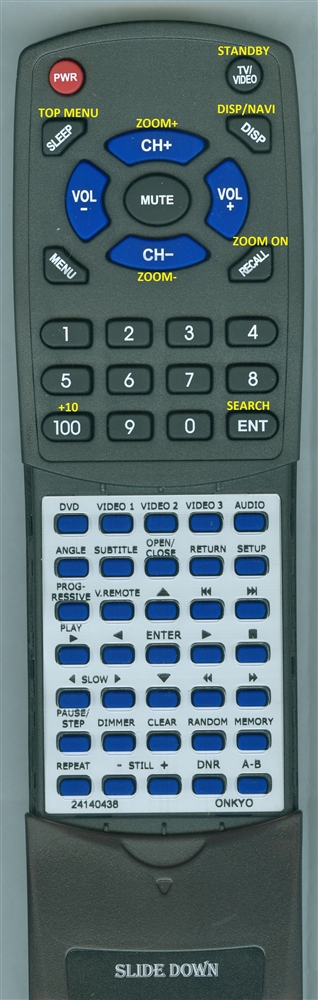ONKYO 24140438 RC-438DV replacement Redi Remote