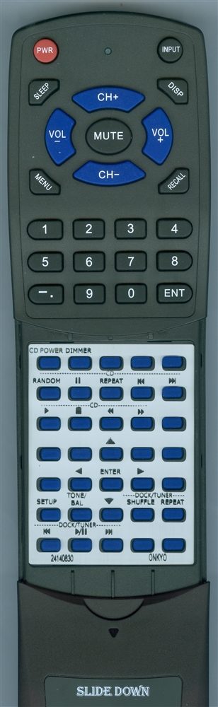 ONKYO 24140830 RC-830S replacement Redi Remote