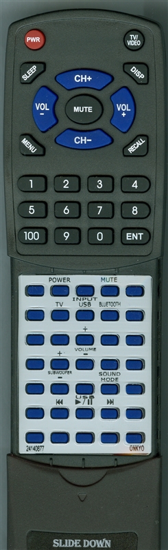 ONKYO 24140877 RC-877S replacement Redi Remote