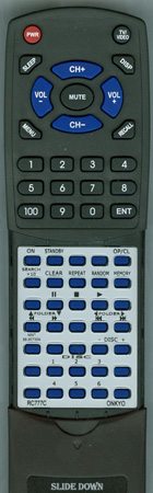 ONKYO RC-777C replacement Redi Remote