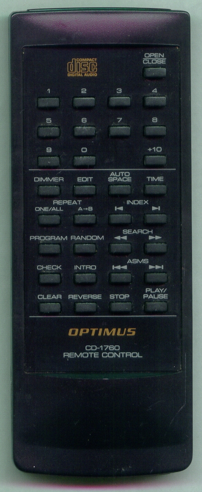 OPTIMUS CD-1760 CD1760 Refurbished Genuine OEM Original Remote