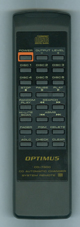 OPTIMUS CD7300 CD7300 Genuine  OEM original Remote