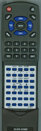 OPTIMUS 11654373 CD8100 replacement Redi Remote