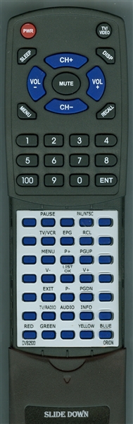 ORION DVB2500 replacement Redi Remote
