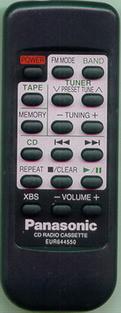 PANASONIC EUR644550 EUR644550 Genuine  OEM original Remote
