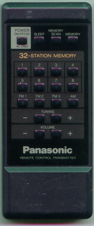 PANASONIC EUR64592 EUR64592 Genuine OEM original Remote