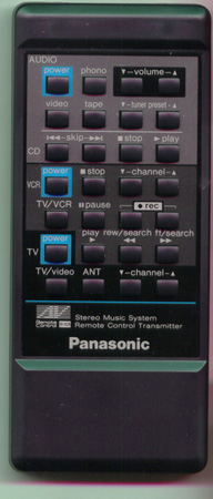 PANASONIC EUR64595 EUR64595 Genuine  OEM original Remote