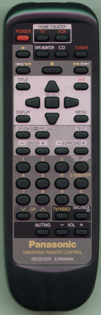 PANASONIC EUR646464 EUR646464 Genuine  OEM original Remote