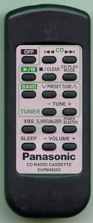 PANASONIC EUR646552 EUR646552 Genuine  OEM original Remote