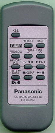PANASONIC EUR646553 EUR646553 Genuine OEM original Remote