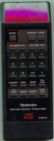 PANASONIC EUR64781 EUR64781 Genuine OEM original Remote