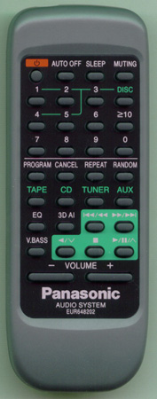PANASONIC EUR648202 EUR648202 Genuine  OEM original Remote