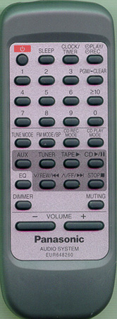 PANASONIC EUR648260 EUR648260 Genuine  OEM original Remote