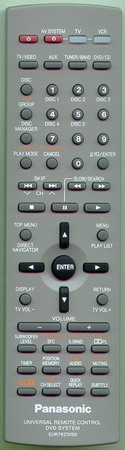 PANASONIC EUR7623XD0 EUR7623XD0 Genuine  OEM original Remote