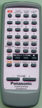 PANASONIC N2QAGB000018 N2QAGB000018 Genuine  OEM original Remote