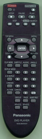 PANASONIC N2QAJB000027 N2QAJB000027 Genuine  OEM original Remote