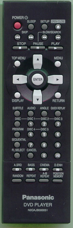 PANASONIC N2QAJB000051 N2QAJB000051 Genuine  OEM original Remote
