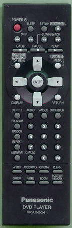 PANASONIC N2QAJB000061 Genuine OEM original Remote