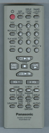 PANASONIC N2QAYB000189 N2QAYB000189 Genuine OEM original Remote