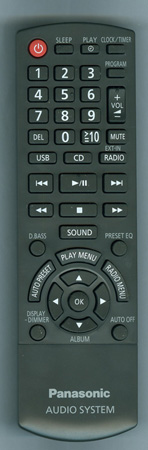PANASONIC N2QAYB000636 Genuine OEM original Remote