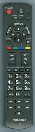 PANASONIC N2QAYB000704 Genuine OEM original Remote