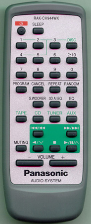 PANASONIC RAK-CH944WK RAKCH944WK Genuine  OEM original Remote